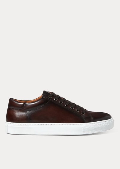 Ralph Lauren Severn Calfskin Sneakers Herre Danmark (CWGZU8237)